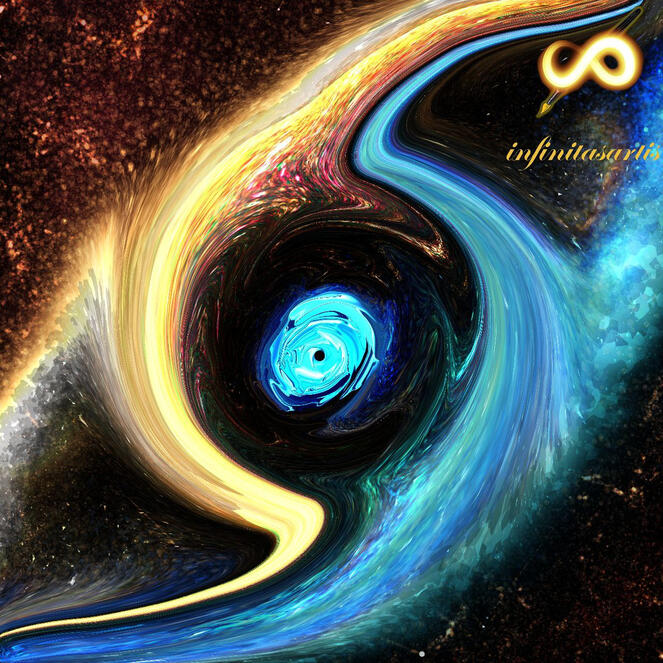 The Eye - I created this art this July 22, 2025 inspired by the human eye I created a galaxies with tiny little starts ang black hole in the center that kind a pulls everything together by ints unstoppable force. By the way im also selling this piece its
