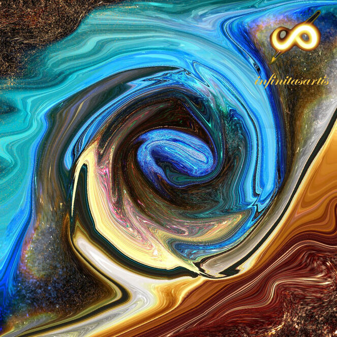 The Eye - I created this art this July 22, 2025 inspired by the human eye I created a galaxies with tiny little starts ang black hole in the center that kind a pulls everything together by ints unstoppable force. By the way im also selling this piece its